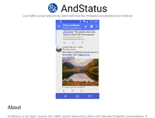 Tablet Screenshot of andstatus.org